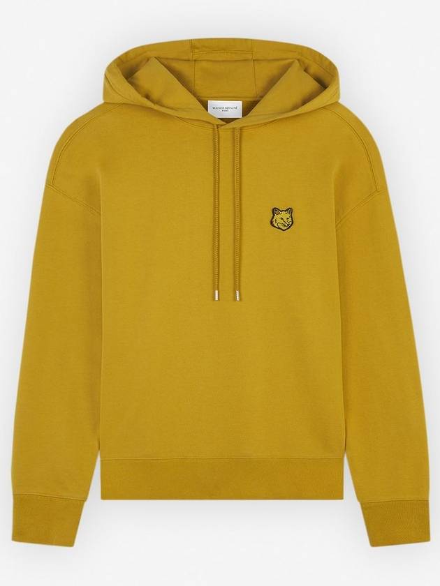 Bold Fox Head Patch Oversize Hoodie Yellow - MAISON KITSUNE - BALAAN 2