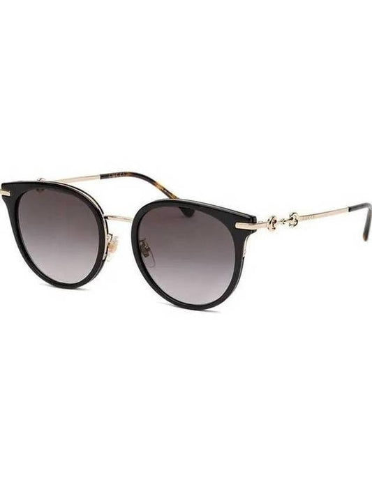 Eyewear Round Oversize Asian Fit Sunglasses Black - GUCCI - BALAAN 1