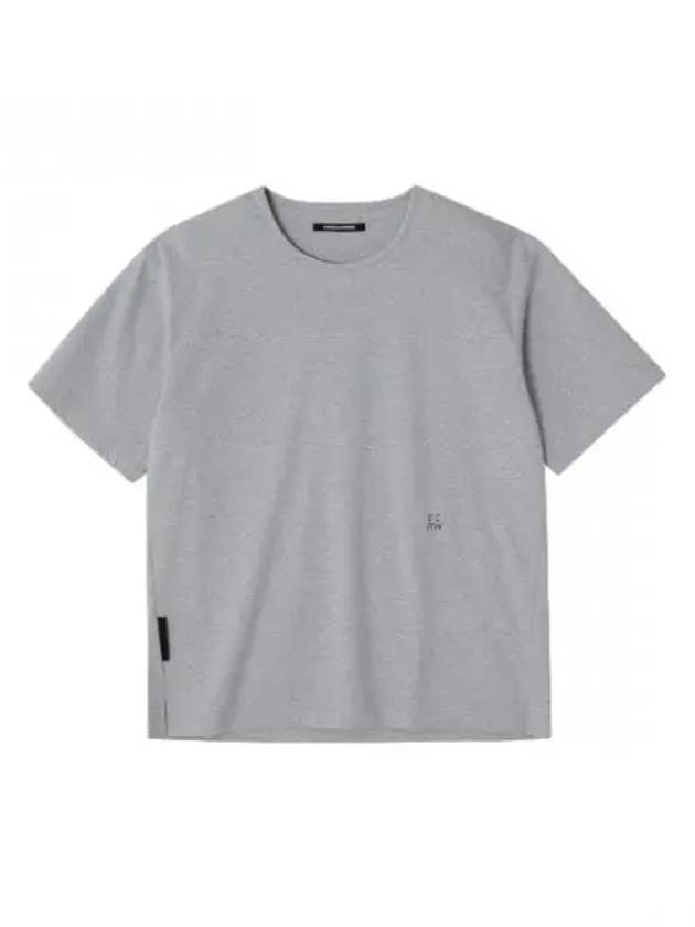 Homme Neck T Shirt Melange Gray - SONGZIO - BALAAN 1