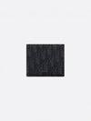 Oblique Jacquard Compact Coin Half Wallet Black - DIOR - BALAAN 2