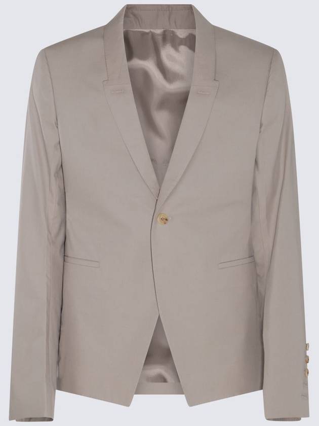 Rick Owens Beige Cotton Blazer - RICK OWENS - BALAAN 1