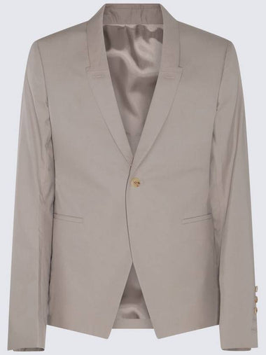 Rick Owens Beige Cotton Blazer - RICK OWENS - BALAAN 1