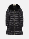 Elisa Full Zip-Up Fox Fur Long Padding Black - HERNO - BALAAN 2