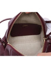 Judy leather mini cross bag burgundy - CHLOE - BALAAN.