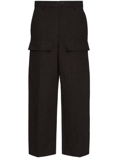 Valentino Garavani Trousers Black - VALENTINO - BALAAN 1