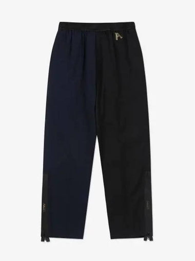 Two tone tailored slacker pants black Navy STAR30201BCKN - ARIES - BALAAN 1