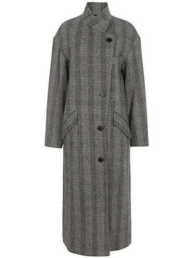 Women's Sabine Wool Single Coat Grey - ISABEL MARANT ETOILE - BALAAN 2