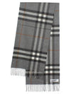 Giant Check Cashmere Muffler Gray - BURBERRY - BALAAN 3