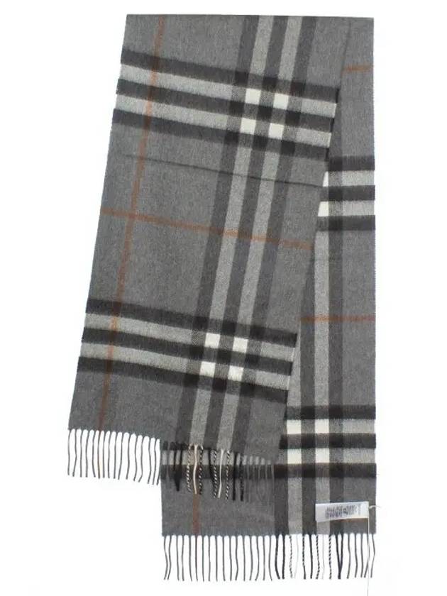 Giant Check Cashmere Scarf Grey - BURBERRY - BALAAN 3