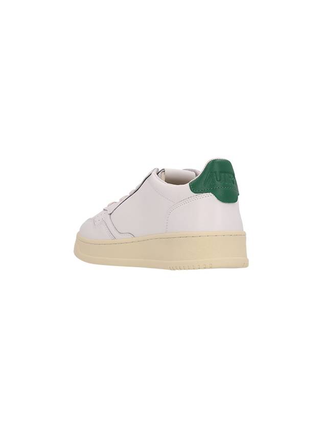 Medalist Green Tab Leather Low Top Sneakers White - AUTRY - BALAAN 4