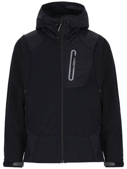 Stretch shell hooded zip up black - AND WANDER - BALAAN 2