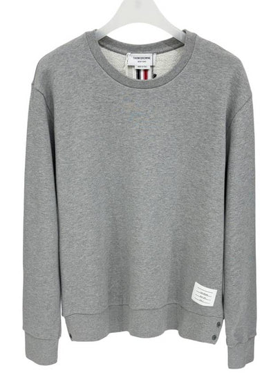 Center Back Stripe Crewneck Sweatshirt Light Grey - THOM BROWNE - BALAAN 2