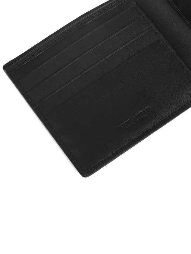 Intrecciato Weaving Half Wallet Black - BOTTEGA VENETA - BALAAN 5