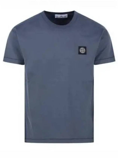 Slimfit Cotton Jersey Short Sleeve T-shirt Grey - STONE ISLAND - BALAAN 2