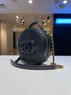 Caviar Cosmetic Small Tambourine Case Top Handle 23 Years AS3875 - CHANEL - BALAAN 3