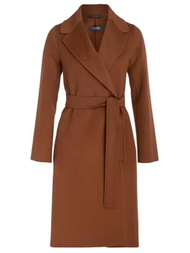 Pauli Wool Single Coat Brown - MAX MARA - BALAAN 1