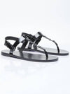 Cassandre Flip Flops Black - SAINT LAURENT - BALAAN 3