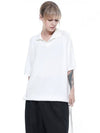 Women s ROCHK WH Reglan open collar half knit white - CHANCE'S NOI - BALAAN 2