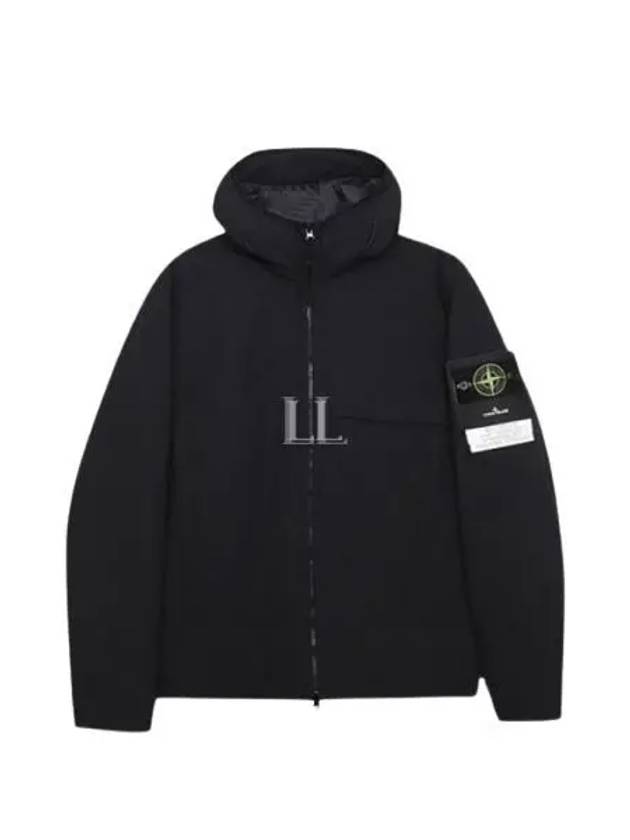 Men's Soft Shell Pure Insulation Technology Primaloft Hooded Jacket Black - STONE ISLAND - BALAAN 2