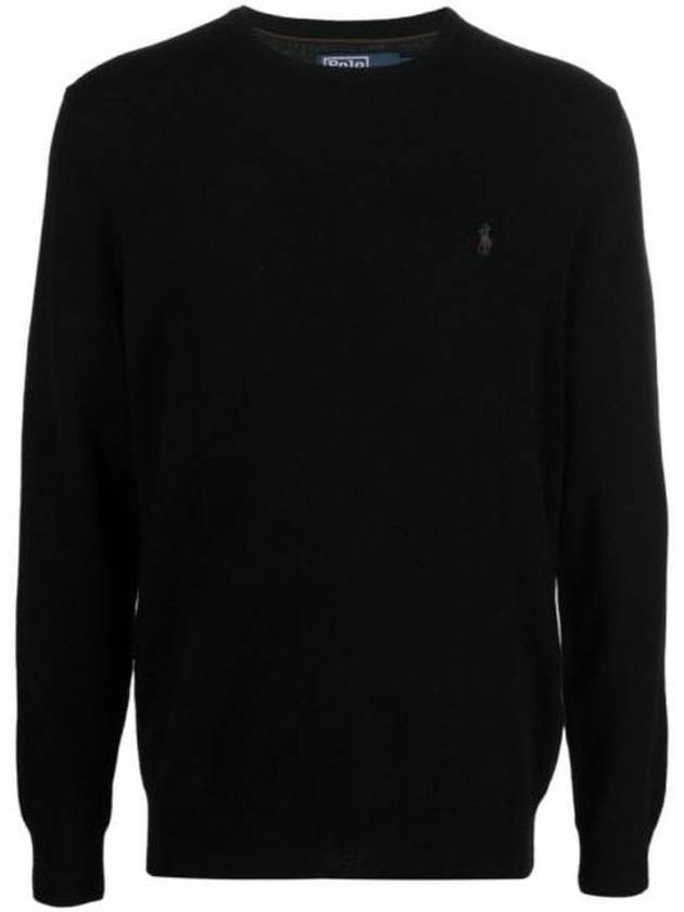 Logo Basic Pullover Knit Top Black - POLO RALPH LAUREN - BALAAN 2