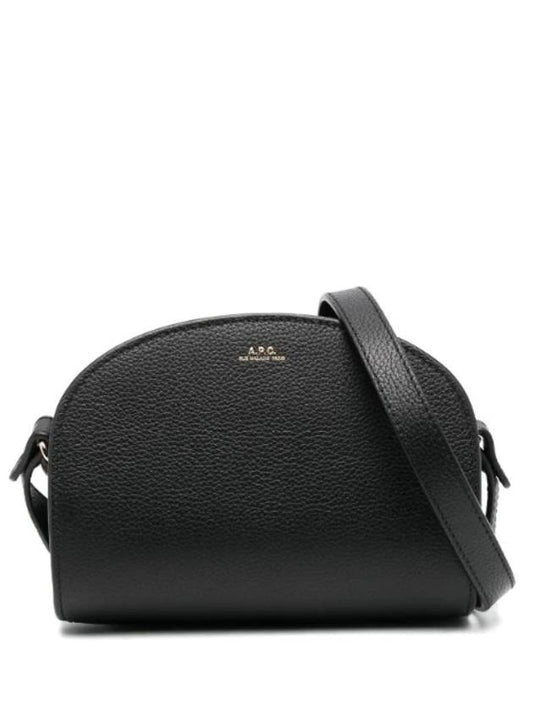 Demi Lune Half Moon Mini Cross Bag Black - A.P.C. - BALAAN 1