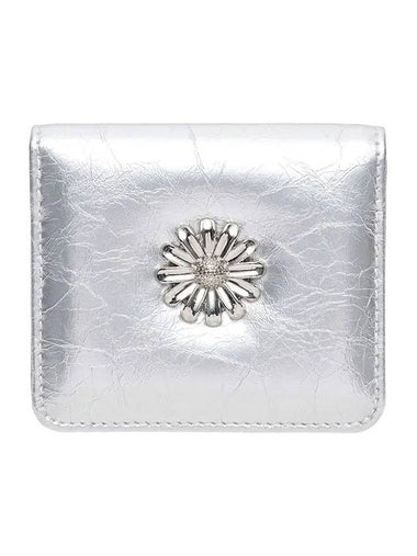 Daisy Photo Slot Half Wallet Banknote Card Silver - LE MASQUE - BALAAN 1