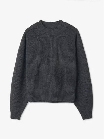 Billie Rubber Jumper Knit Top Charcoal - ISABEL MARANT - BALAAN 2