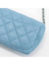 Classic caviar sunglasses case chain mini bag light blue AP2044 - CHANEL - BALAAN 5