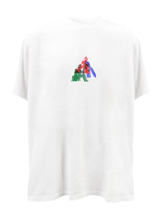 Gorilla Print Short Sleeve T-Shirt White - BURBERRY - BALAAN.
