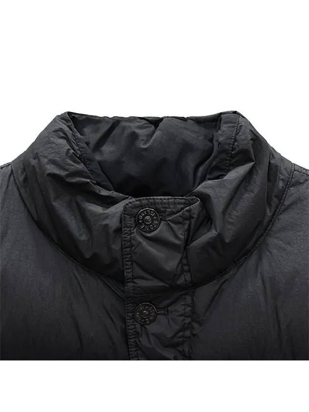 Garment Dyed Crinkle Reps Down Padding Black - STONE ISLAND - BALAAN 3