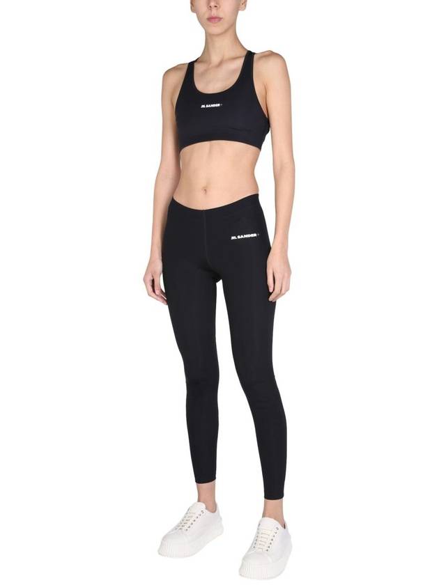 Women's Plus Logo Sports Bra Black - JIL SANDER - BALAAN 3