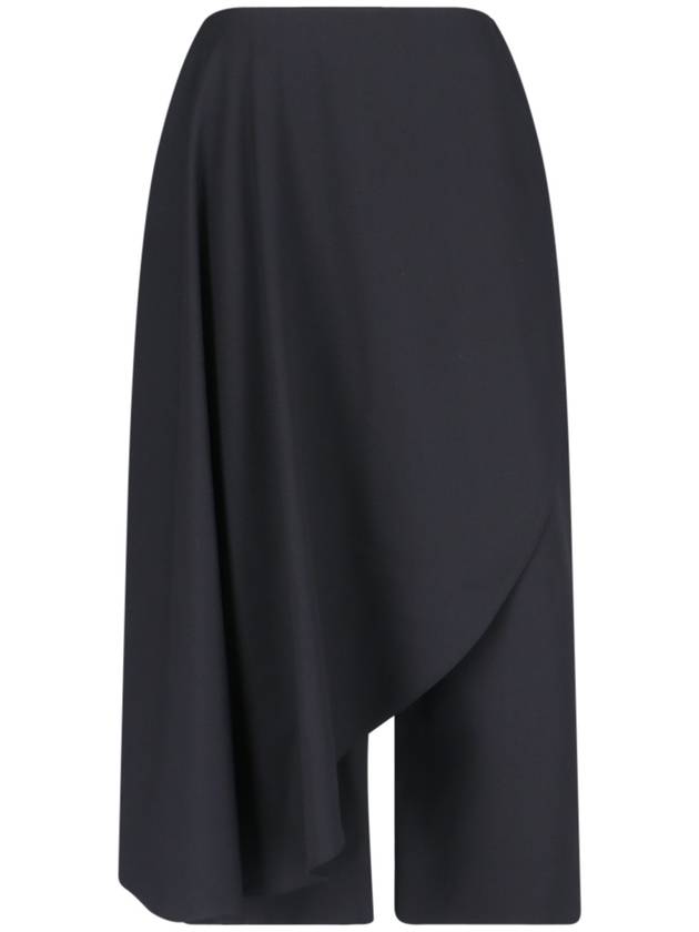 Azmitrical Skirt Wide Pants Black - ALAIA - BALAAN 2