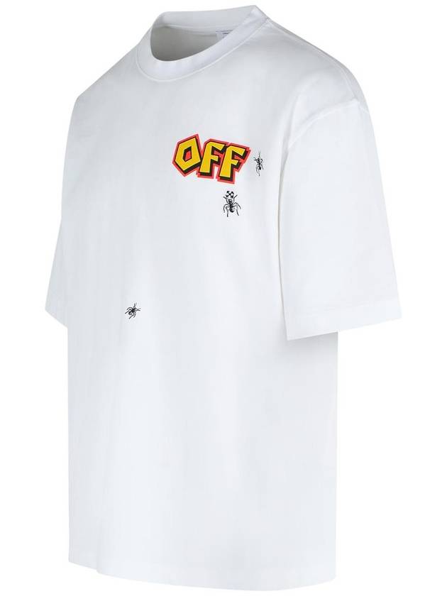 Off-White 'Arrow' White Cotton T-Shirt - OFF WHITE - BALAAN 2