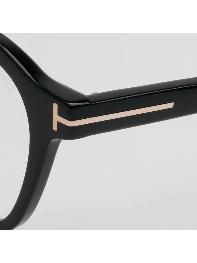 Blue light blocking glasses frame TF6013KB 001 square black horn rim Asian fit expert - TOM FORD - BALAAN 5