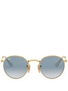 Eyewear Round Frame Sunglasses Blue - RAY-BAN - BALAAN 1