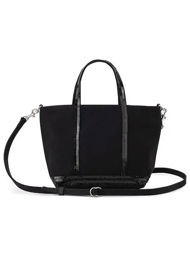 Cabas XS AJ 2way Canvas Tote Bag Black - VANESSA BRUNO - BALAAN 1