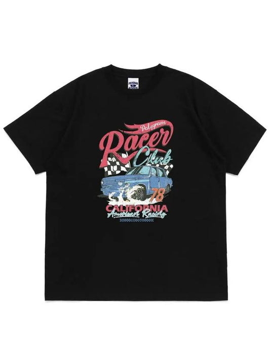 RACER CLUB T SHIRTS BLACK - POLYGRAM - BALAAN 1