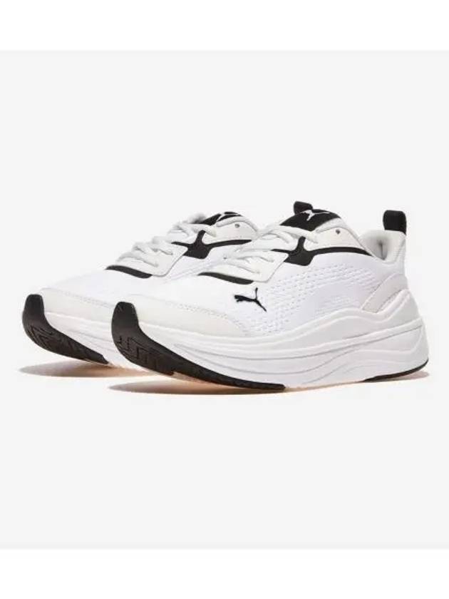 Softride Stakd Clean Low Top Sneakers Black White - PUMA - BALAAN 2