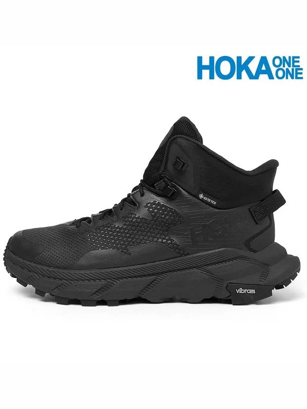 Hoka Men's Trail Shoes Trailcode GTX Black BRVB 1123165 BRVN - HOKA ONE ONE - BALAAN 1