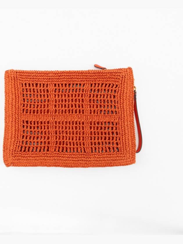 Ella Crochet Pouch Bag Orange - TORY BURCH - BALAAN 3