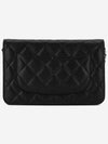 Classic Crossbag On Chain Grained Calfskin & Silver Black - CHANEL - BALAAN 7