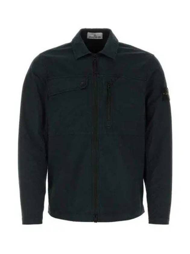 Supima Cotton Twill Stretch-TC Jacket Black - STONE ISLAND - BALAAN 2