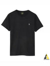 Embroidered Logo Cotton Short Sleeve T-Shirt Black - POLO RALPH LAUREN - BALAAN 2