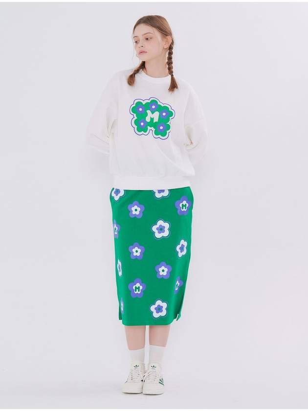 Flower H Line Skirt Green - METAPHER - BALAAN 3