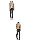 Women's Elena Slim Fit Bomber Padding Gold Beige - HERNO - BALAAN 5