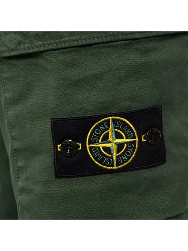 Men's Wappen Patch Straight Pants Green - STONE ISLAND - BALAAN 5