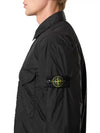 Logo Patch Zip Up Jacket Black - STONE ISLAND - BALAAN 6