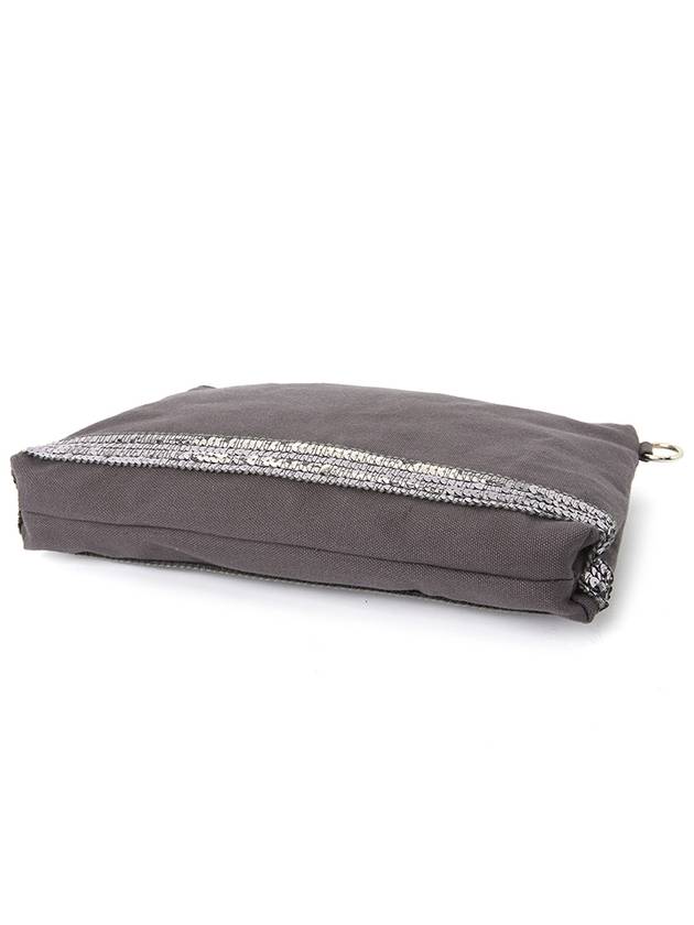 Women's Zipper Clutch Bag Anthracite - VANESSA BRUNO - BALAAN 5