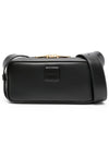 Embossed Logo Leather Shoulder Bag Black - MIU MIU - BALAAN 2