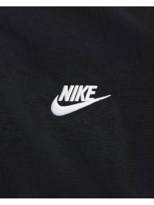 Club Oversized Woven Track Jacket Black - NIKE - BALAAN 3